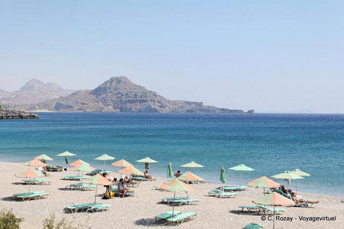 La playa de Souda oeste de Plakias - Creta, Grecia