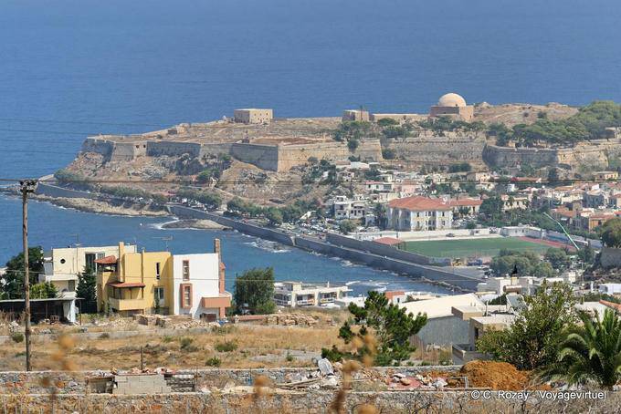 Rethymnon, la vista fortaleza veneciana (Frourio) construido entre 1574 y 1582 - Creta, Grecia