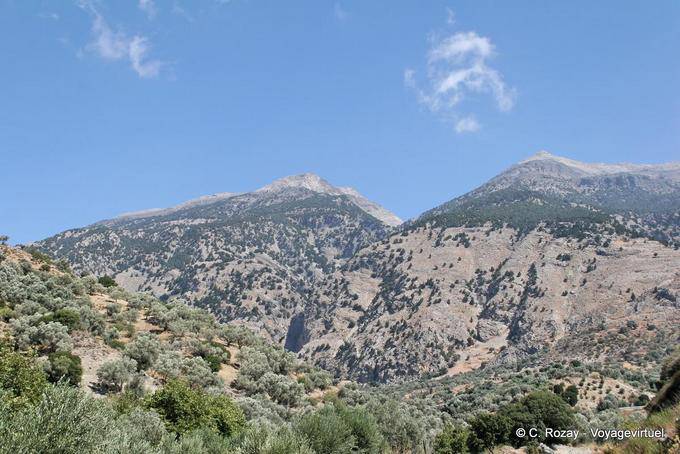 Paisaje de montaña a Grigoria - Creta, Grecia