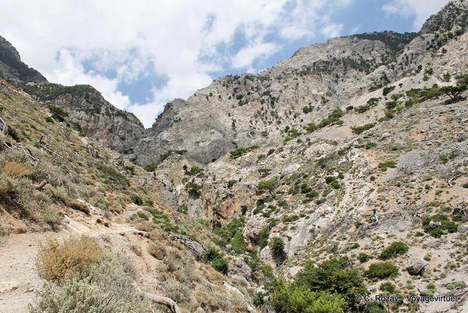 Paisaje Rouvas Gorge norte de Zaros - Creta, Grecia