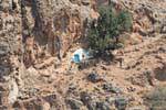 Casa Agia Roumeli o capilla en el acantilado, Creta.