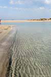 Movimiento de la arena, Elafonisi, Creta.