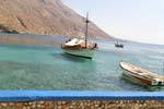 Goleta de Turismo amarrado en Loutro, Creta.