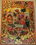 Natividad de la Madre de Dios (ΓΕΝΕΣΙΟ ΤΗΣ ΘΕΟΤΟΚΟΥ) 1805 icono, Monasterio de oro Toplou Panagia Akrotiriani, Creta.