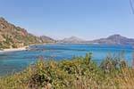 Desde Souda, vista parcial de la bahía de Plakias, Creta.