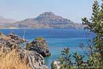 La colina en el curso después de Myrthios Plakias, Creta.