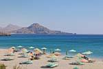 La playa de Souda oeste de Plakias, Creta.