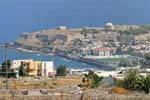 Rethymnon, la vista fortaleza veneciana (Frourio) construido entre 1574 y 1582, Creta.