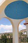 Bóveda estrellada en el centro del monasterio de Spili, Creta.