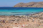 La península de Kiriamadi, punta extrema de Cabo Sideros, al norte de Vai, Creta.