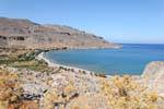 Vista de la belleza de la bahía de Kato Zakros, Creta.