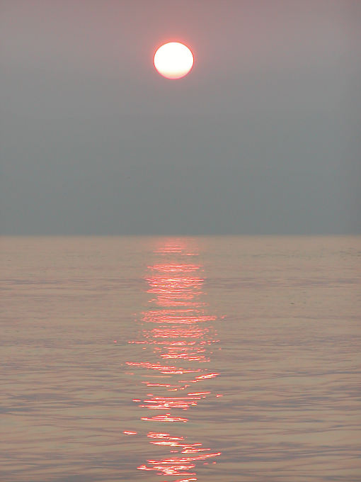 Krk, puesta del sol, Croacia