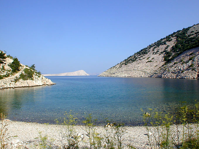 Playa privada de la localidad de Starigrad, Croacia