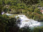 Vista de las caídas del río Krka National Park, Croacia.