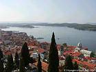 Sibenik, vista desde el Fuerte Sainte-Anne, Croacia.