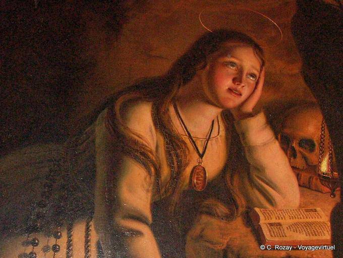 La pasión, la pintura en una capilla colegial Dole - Francia