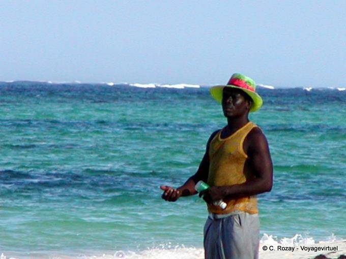 Pescador sin bastón, Bávaro, Rep. Dominicana