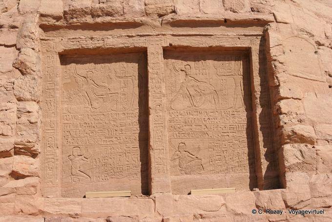 Meha pilón del templo, Abu Simbel - Egipto