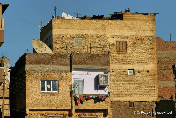 Casa ladrillos típicos, Asuán - Egipto