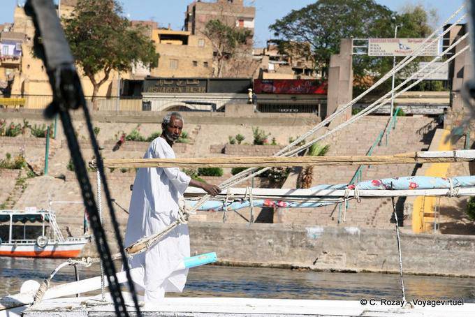 Antes de que los muelles de Asuán - Egipto