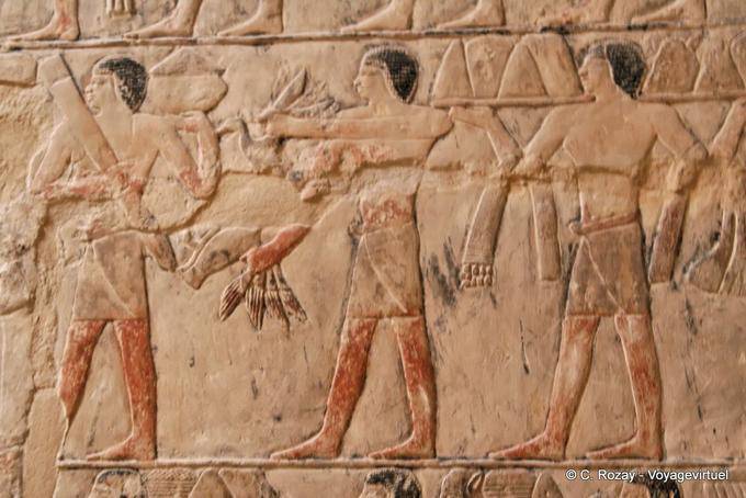 Portadores de ofrecimiento, mastaba de Mereruka, Saqqara - Egipto