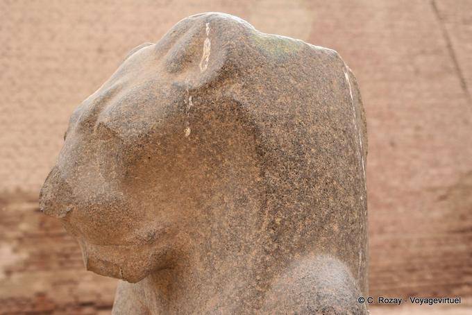 Diosa Menhit (Menhyt), consorte de Khnum, el templo de Esna - Egipto