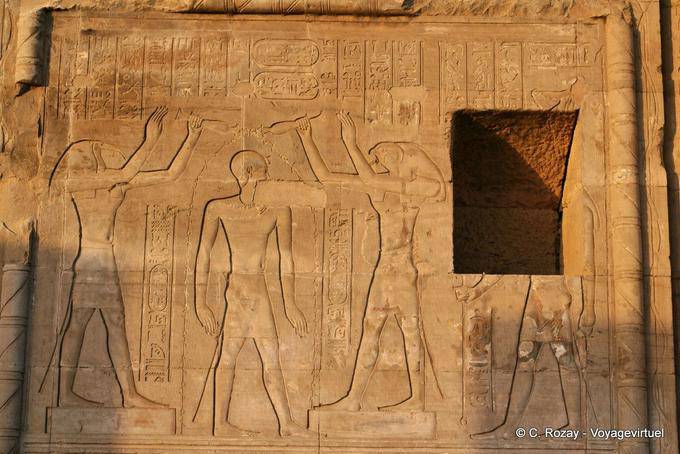 Sobek y Haroeris Ptolomeo templo de Kom Ombo - Egipto