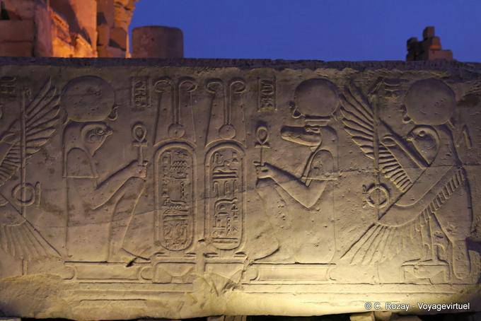 Architrave, Horus y Sobek Templo de Kom Ombo - Egipto