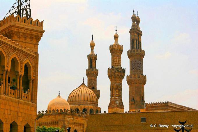 Bosque de minaretes, Mezquita de Al-Azhar, El Cairo - Egipto