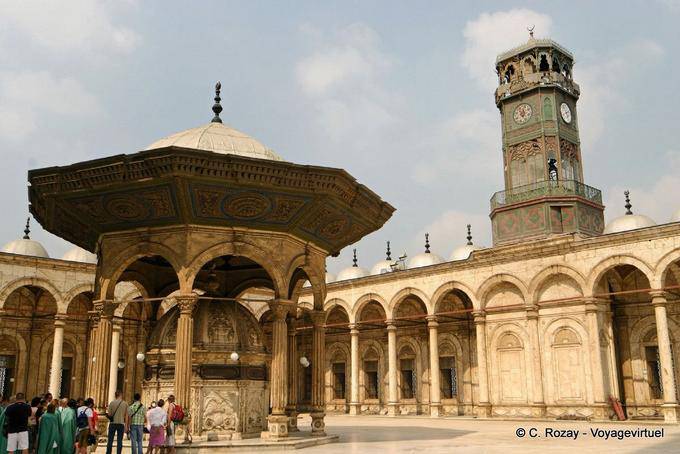 Sabil y Reloj Louis Philippe, Mezquita de Mohammed Ali, El Cairo - Egipto