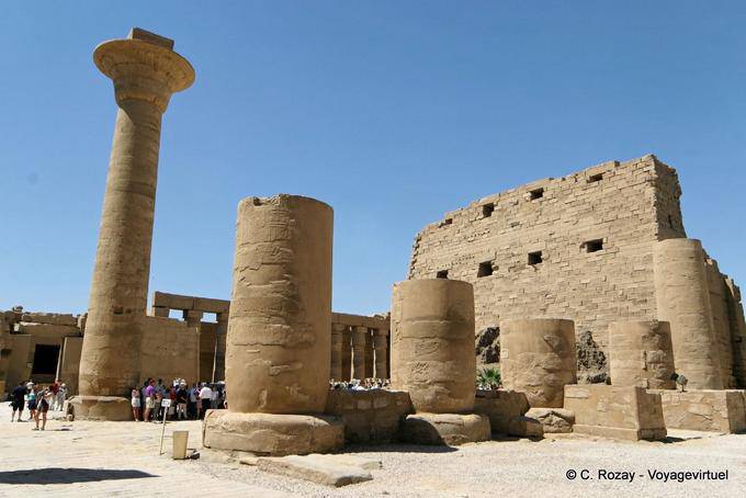Stand Taharka, el templo de Karnak - Egipto
