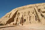 Abu Simbel, gran templo panorámica, Egipto.