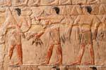 Portadores de ofrecimiento, mastaba de Mereruka, Saqqara, Egipto.