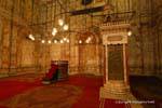 El mihrab, Mezquita de Mohammed Ali, El Cairo, Egipto.