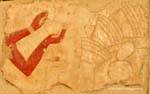 Ofrendas a las manos, colorido fragmento Templo de Hatshepsut, Egipto.