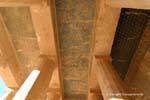 Techo estrellado de la capilla de Anubis, el Templo de Hatshepsut, Egipto.