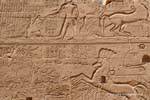 Escenas de guerra, Sethy 1 templo de Karnak, Egipto.