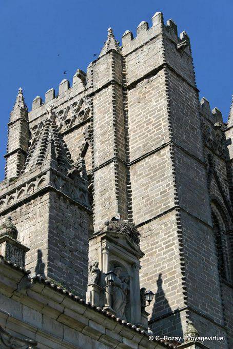 Detalle exterior, Catedral de Ávila - España