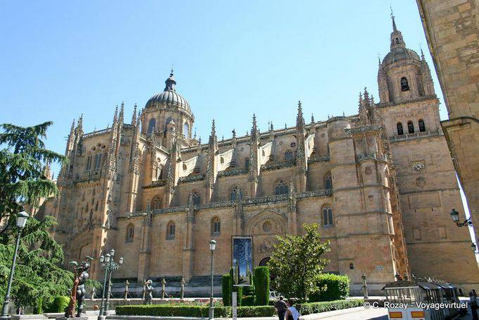 Vista general de la Nueva Catedral Lugar Anaya, Salamanca - España