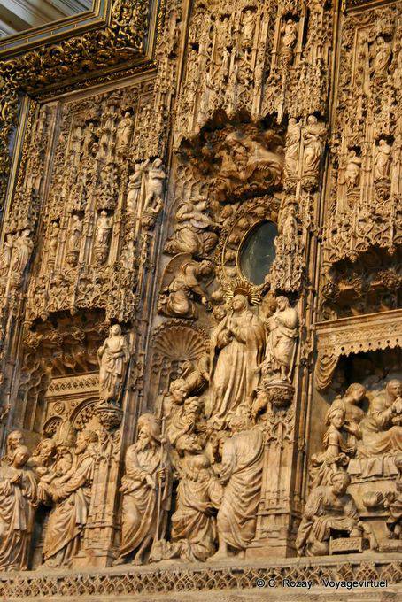 Detalle del Retablo de la Asunción, Damián Forment, Nuestra Señora del Pilar, Zaragoza - España