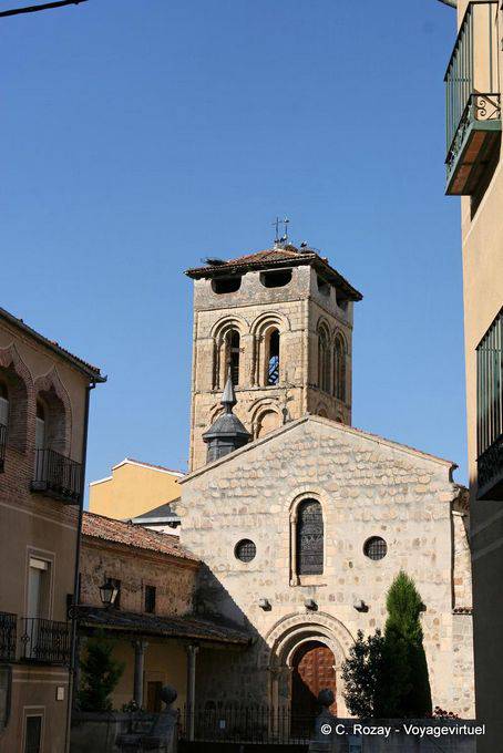 Plaza San Justo, la Iglesia del Salvador, Segovia - España