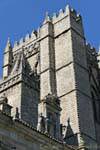 Detalle exterior, Catedral de Ávila, España.