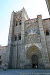 Portada de Ramos, la Catedral de Ávila, España.