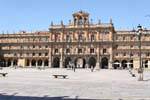 Fachada de la Casa Consistorial, Plaza Mayor, Salamanca, España.