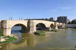 Zaragoza, Puente de Piedra, España.