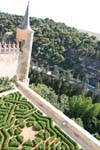 Jardines del Alcázar, Segovia, España.
