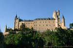 Fachada del Alcázar de Segovia, España.