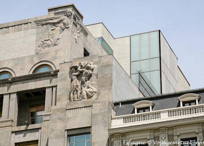 Madrid Calle de Alcalá, recordatorio de arquitectura - España