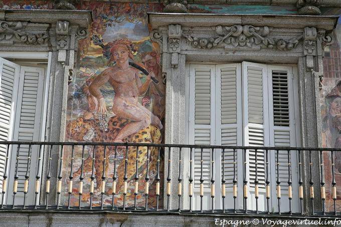 Madrid, Plaza Mayor, Diablo y leopardo - España