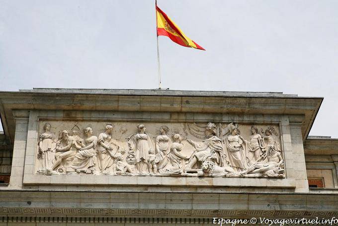 Frontón del Museo Nacional del Prado, Madrid - España